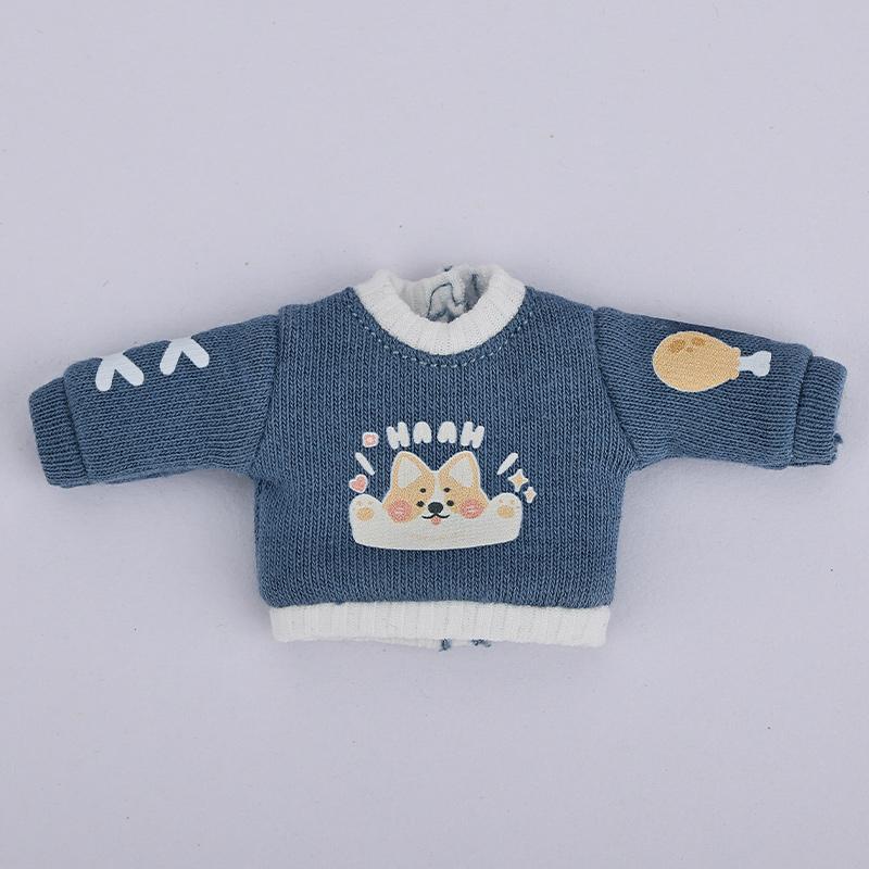 OB11 Doll Clothes Cute Cartoon Puppy Sweatshirt Hooded Jacket for Molly, YMY Body, UFDOLL, GSC, 1/12bjd Toy Accessories