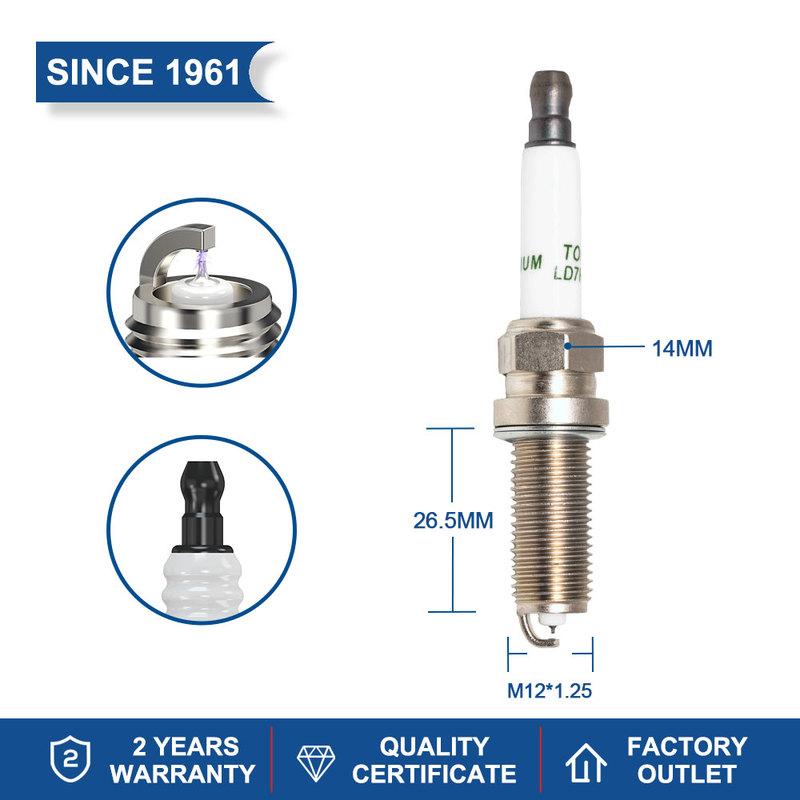 2-8PCS Iridium Platinum Candles Replace for ILKAR7D6G(93607) FIAT 55217232 BERU Z374 Spark Plug TORCH LD7RTIP-6 Auto Parts