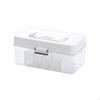 Cable Management Box Large Capacity and Cord Storage Case Double Layer Design Stackable Data