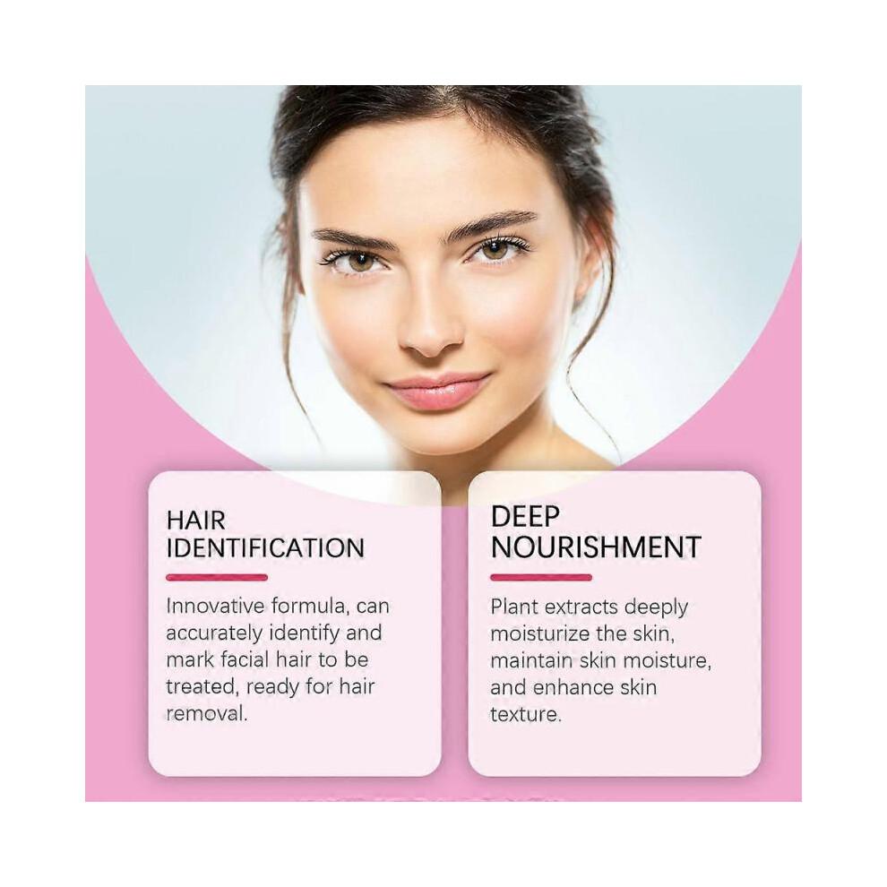 Hair Identifier Spray for Face Shaving Dermaplaning + Hair Growth Inhibitor Serum for Face, Moisturizing Permanent Hair Inhibitor Soothing Stop Hair G