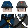 Military American Civil War Soldier Building Blocks Army Figures Texas 4th Infantry Regiment Joseph Weapons Bricks Toys For Kids