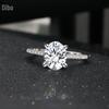 Dibo S925 Sterling Silver Oval Diamond Ring - European & American Style, Japanese & Korean Fashion, Women's Popular Design.