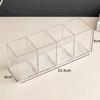 Transparent Acrylic Makeup and Stationery Organizer with Compartments
