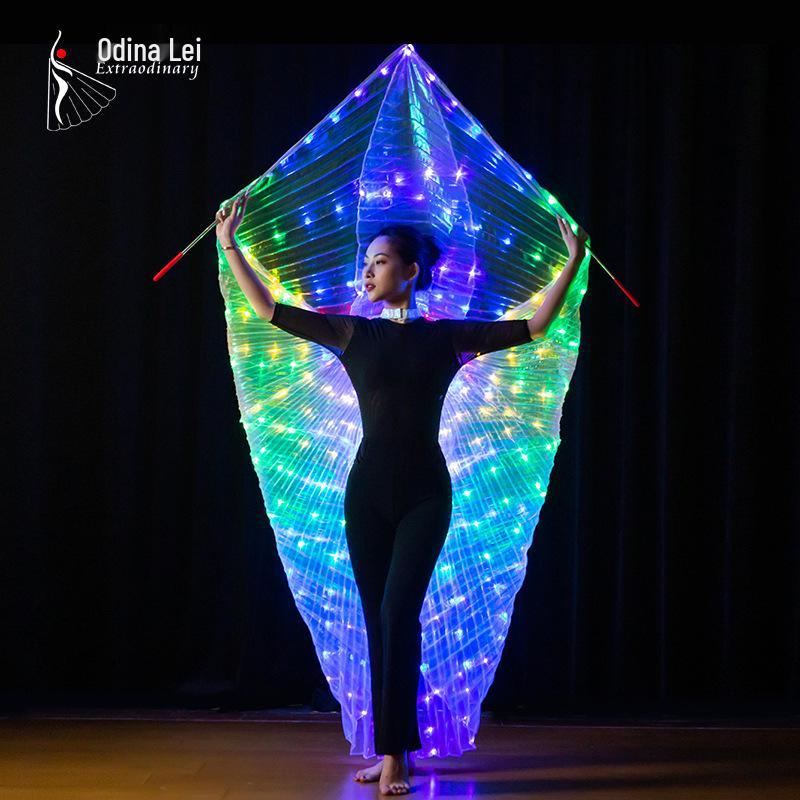 LED Luminous Angel Wings for Belly Dance and Nightclub Performance