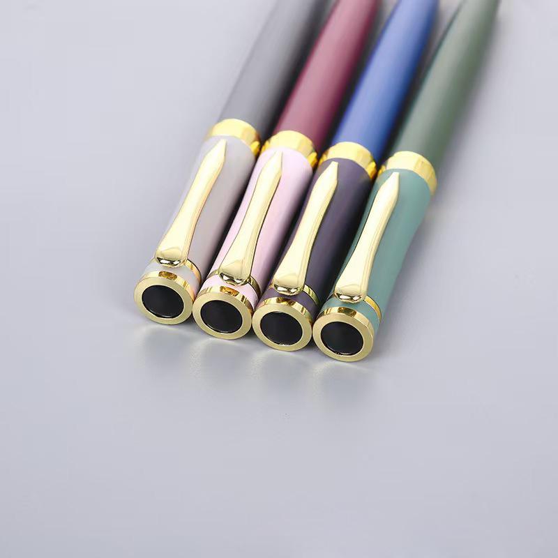 Elegant Office School Supplies Metal Ballpoint Pens Premium Gift Sports Writing Pen Accept Custom Logo