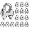 Cable Clamp - AIMOONSA - M6 - 6 Mm - Stainless Steel 304 - Pack of 16