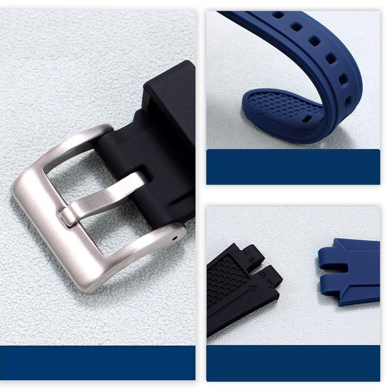 Cinturino per orologio in silicone modificato Per Casio PROTREK PRW-3100 PRW-6000 6100 PRW-3000 PRG-300 PRG-330 Cinturino morbido da uomo Braccialetto