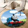 Thomas de Trein Stoelmat Ronde Vloerkleed-Kantoor Tapijt, Machinewasbaar, Antislip, Geschikt voor Woonkamers, Slaapkamers