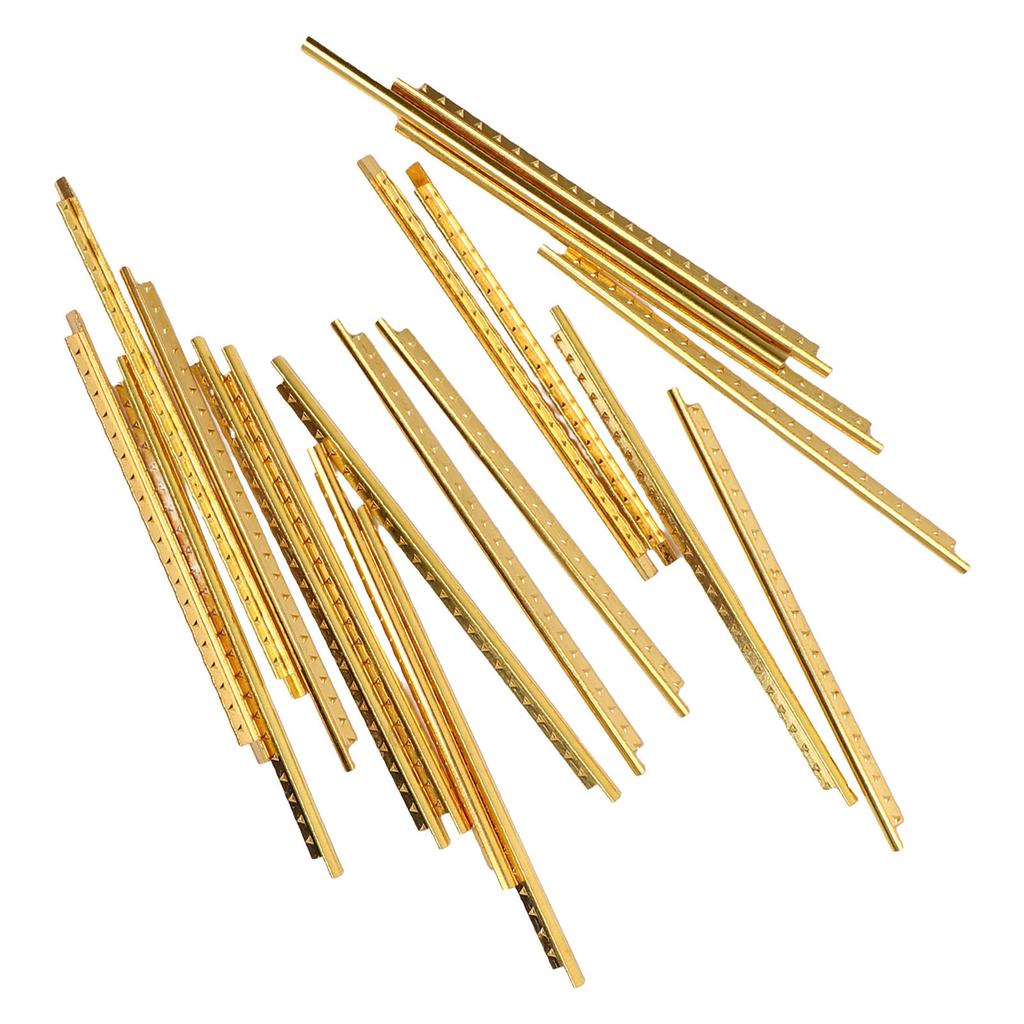 19Pcs Guitar Fret Wire Set Metal Pre Rounded Corner Design Electric Guitars Parts Accessories
