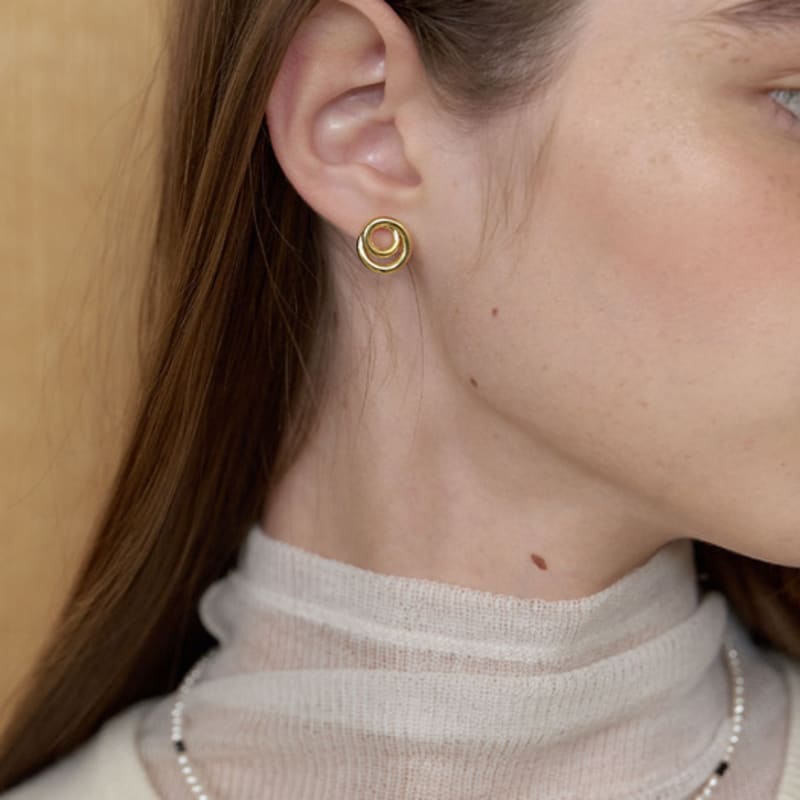 LOVE ME MONSTER Circle Knot Earrings (L253MER090)