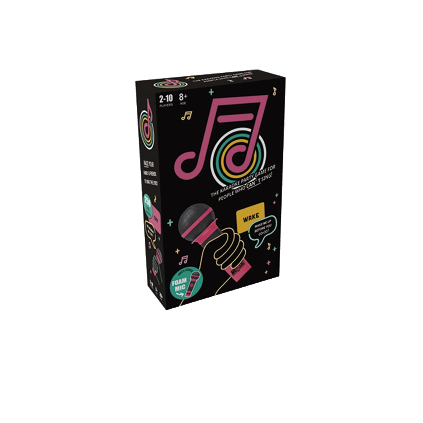 

Exciting The Mic-8+ лет, 2-10 игроков - Настольная игра для плохих певцов - 250 карточек с текстами песен для веселья, веселых игр, вечеринок по случаю дня рождения, детских подарков One Size