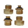 4Pcs Corrosion Resistant Gas Cylinder Connection Adapter Brass Hexagonal Connector Universals Fitting Refill Adapter