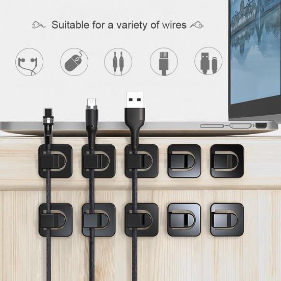 

18 шт. самоклеящиеся прочные клейкие зажимы для кабеля, органайзер для стяжек для дома