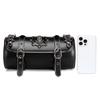 Front Fork Handlebar Bag Motorcycle Front Bag Tool Bag Skull Pattern Saddlebag PU Storage Pouch Motorbike Tool Bag