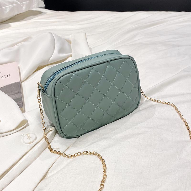 Fashion Diamond Embroidered Shoulder Messenger Women's Bag New Versatile Chain Elegant Niche Mobile Phone Bag