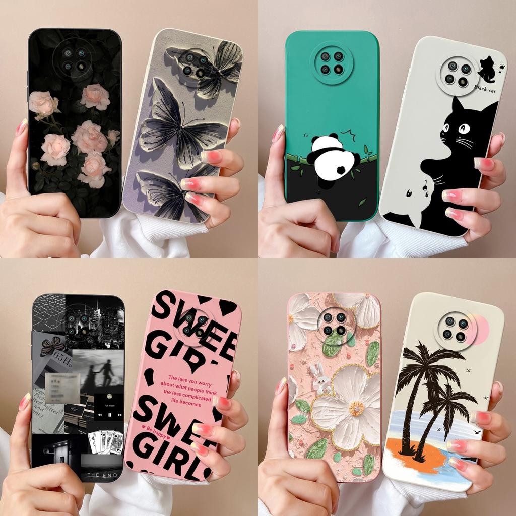 For Redmi Note 9T 9S Case Cute Trendy Back Cover For Xiaomi Redmi Note 9 S Note9t Soft Liquid Silicone Full Cover Design Fundas
