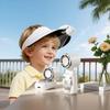 Foldable Lightweight Body Mini Cooling Fan Long Lasting Battery Turbine Small Fan  Home Use