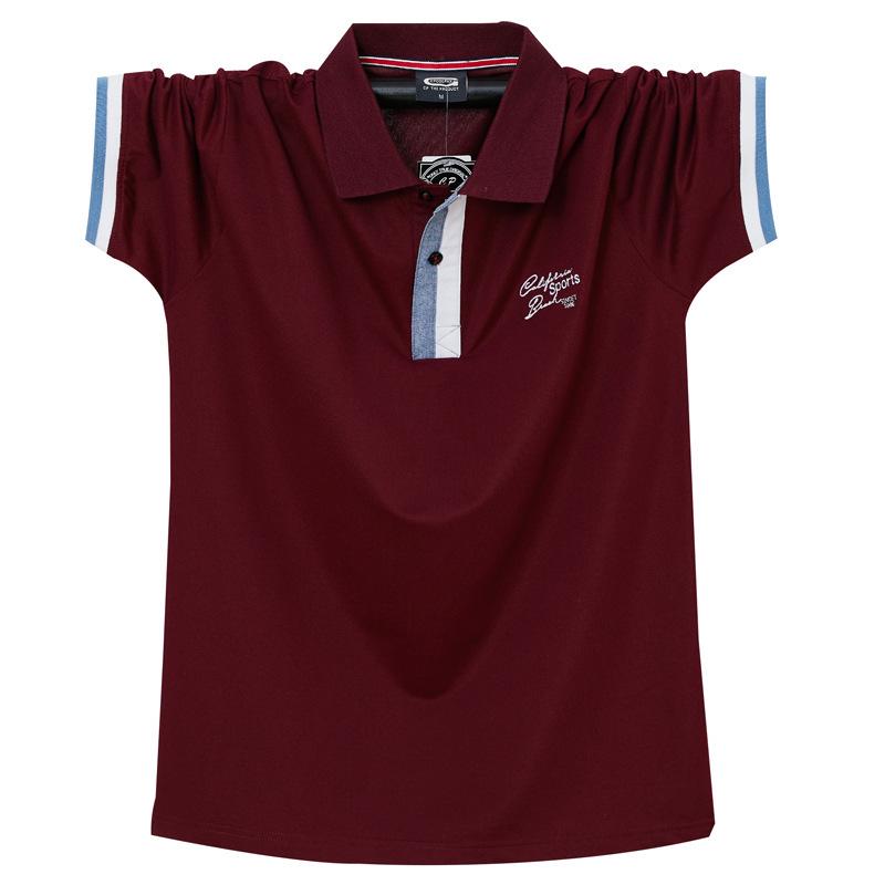 2026 Plus Size Men's Short Sleeve Polo Shirt - Summer Business Casual Lapel Design.