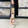 Jute Red Wine Cover Reinforced Handle Wine Bottle Pouch All-Purpose Red Wine Beer Bottle Packing Tote Bag For Wedding Holiday
