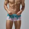 Men's Low-Rise Ice Silk Boxer Briefs Youthful Playful Cute Athletic Underwear Soft Comfort & All-Day Body-Hugging Fit