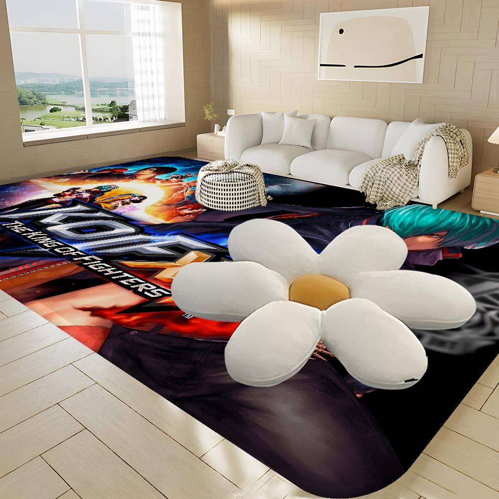 Game The King Of Fighters Hallway Carpet Non-Slip Laundry Room Mat Laundry Decor Balcony Child Living Room Bedside Area Rugs