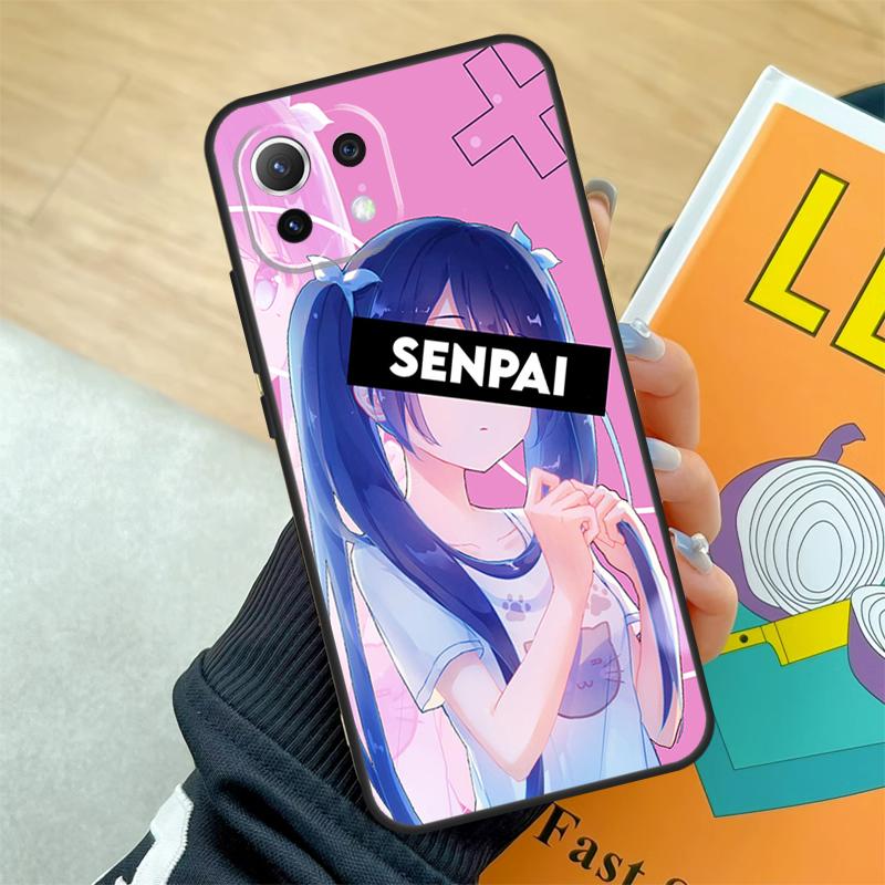 Waifu Anime Manga Senpai Girl Hülle für Xiaomi 15 Ultra 13 14 11T 12T 13T 14T Pro POCO X7 Pro X3 X5 X6 F5 F6 F7 Pro Coque