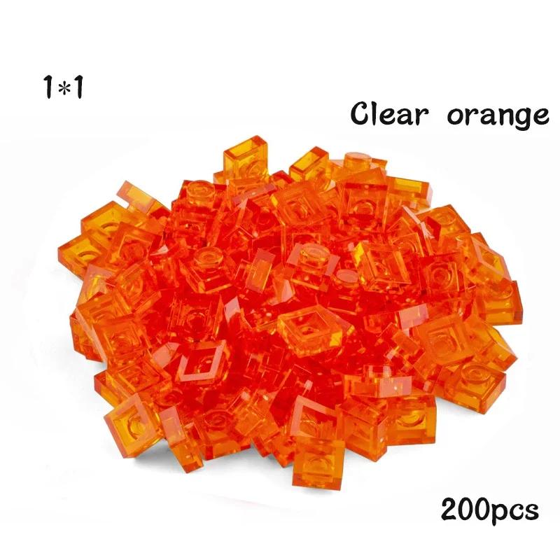 Non-Toxic 200Pcs Diy Building Blocks Thin Figures Bricks 1X1 Dots 21Color Educational Creative Size Compatible With 3024 Toys For Children