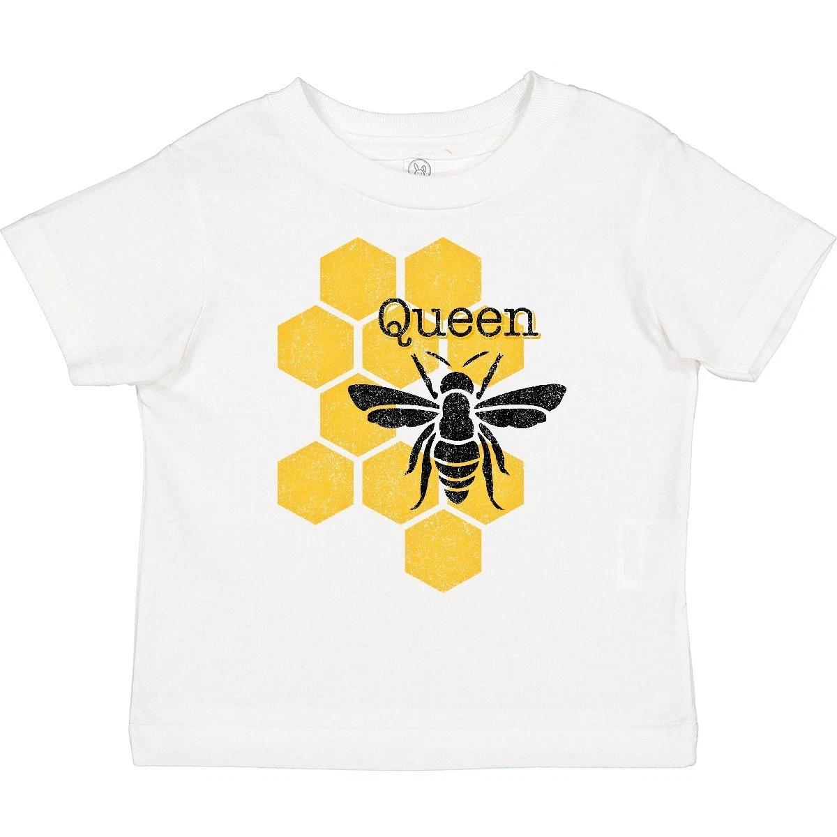Inktastic Honeycomb Queen Bee Toddler kids boys T-Shirt Bumble Honey Child Preschooler Kid 110