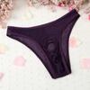 Sexy Underwear Men Passion T-back Perspective Gauze Hole Underpant Sexy Lingerie  Men Underwear Solid Sexy Lingerie