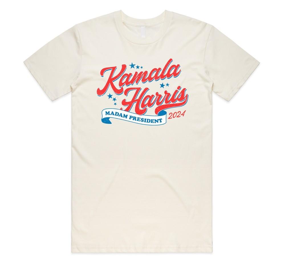 

Kamala Harris Madam President 2024 (4) T-shirt Tee Top US President Election 2XL