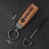 Car Leather Keychain Volvo Printed Metal Keychain Sticker For Volvo XC90 V90 V60 XC60 V40 EC40 EX40 S80 S60 S90 C40 XC40 V70 C30 WT6