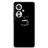 Reno 11F F25 Pro 5G Schwarze TPU Weiche Handyhülle, Einfaches Linien-Design