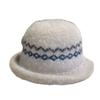 Autumn and Winter Cold proof and Warm Fisherman Hat Sweet Fashionable and Versatile Basin Hat Rolled Edge Ear Protection Windproof and Thickened Hat