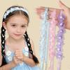 Boho Stil Geflochtenes Haarband Organza Spitze Haaraccessoires Süßes Mädchen Haar Stirnband Verkleiden