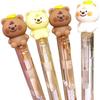 Cute Bear Gel Pens, 0.5mm Fine Line Erasable Ink, Set of 2, Stylish Animal Stationery, Perfect for Students, Gifts, and Everyday Use (Set A)