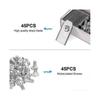 45 x Titanium Knife Blades for All Husqvarn/Automower/ Yardforce/Gardena Robotic Mowers(3g-0.75mm) with 45 Screws, Replacement Blades for Models 105