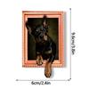 3D Cartoon Animal Magnetic Photo Frame Framed Picture Style Wooden Magnet  Office Board