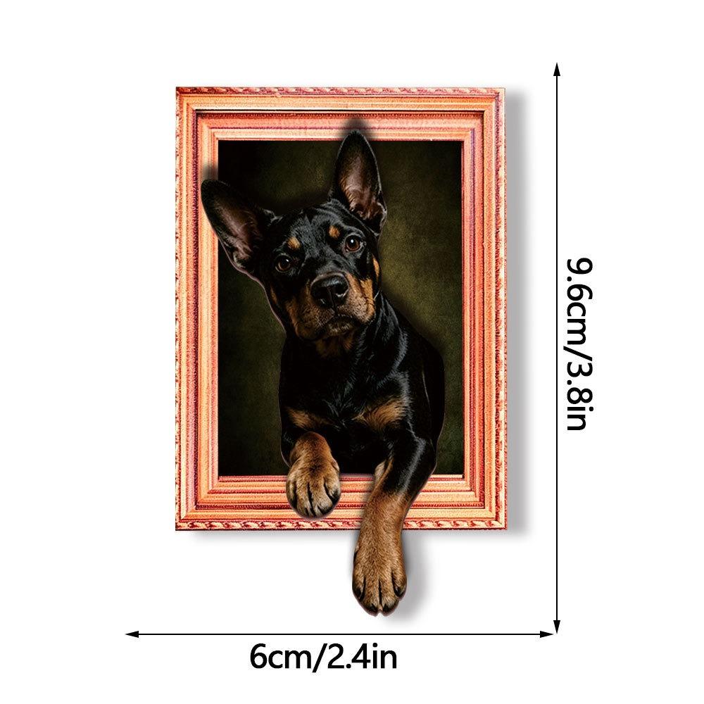 3D Cartoon Animal Magnetic Photo Frame Built-In Magnet Animal Magnet Wooden Magnet Photo Holder Style6