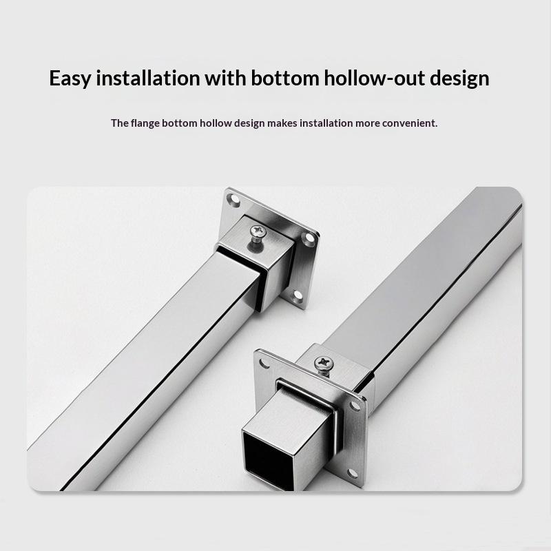 1/2 Sets Flensbasis Roestvrij Staal Vierkante Buis Connector Buis Buiten Diameter. 25/30/35mm Hoekstuk Klemmen voor Hekpaal