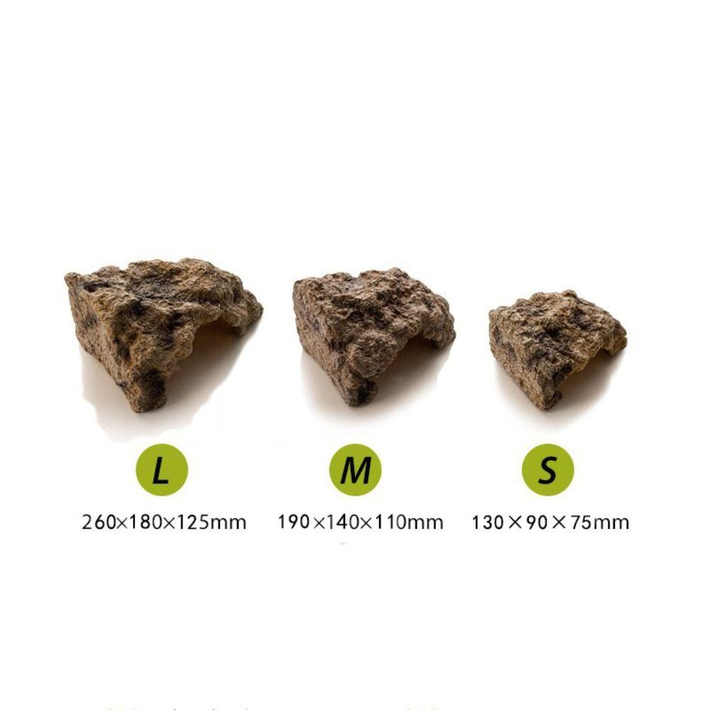 Artificial Reptile Hide Cave Realistic Pet Hide Rest Cave Turtle Shelter  Desktop