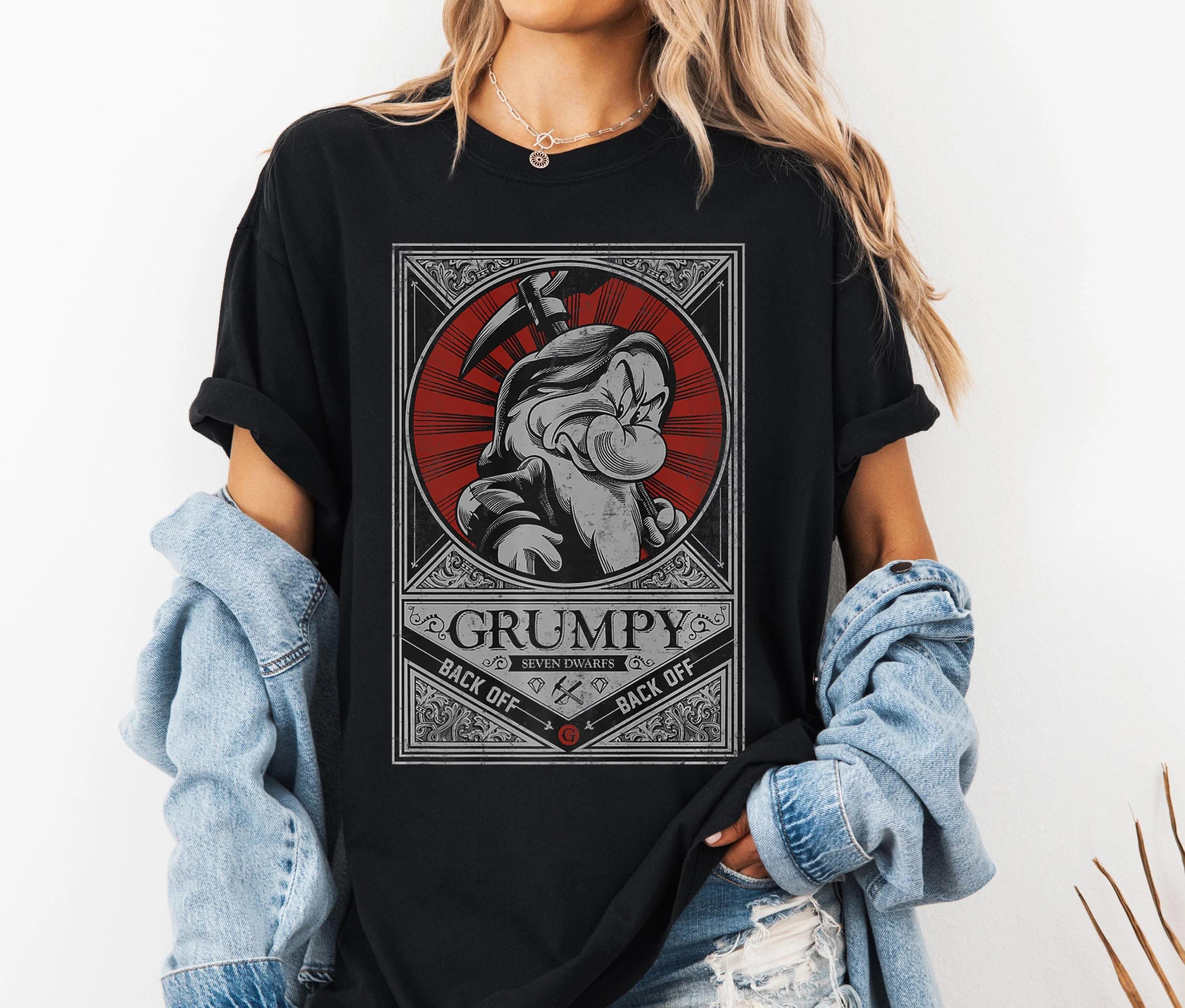 The Grumpy Dwarfs Tshirt Snow White and The Seven Dwarfs   Theme Park Family Parentchild Outfits S