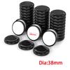 20Pcs Black PE Sliding Pad Self-Adhesive Mobile Sliding Pad Silent Wear-Resistant Furniture Table&Chair Foot Pad Protective