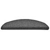 Stair Mats 30 Pcs. Dark Grey 56X17X3 Cm
