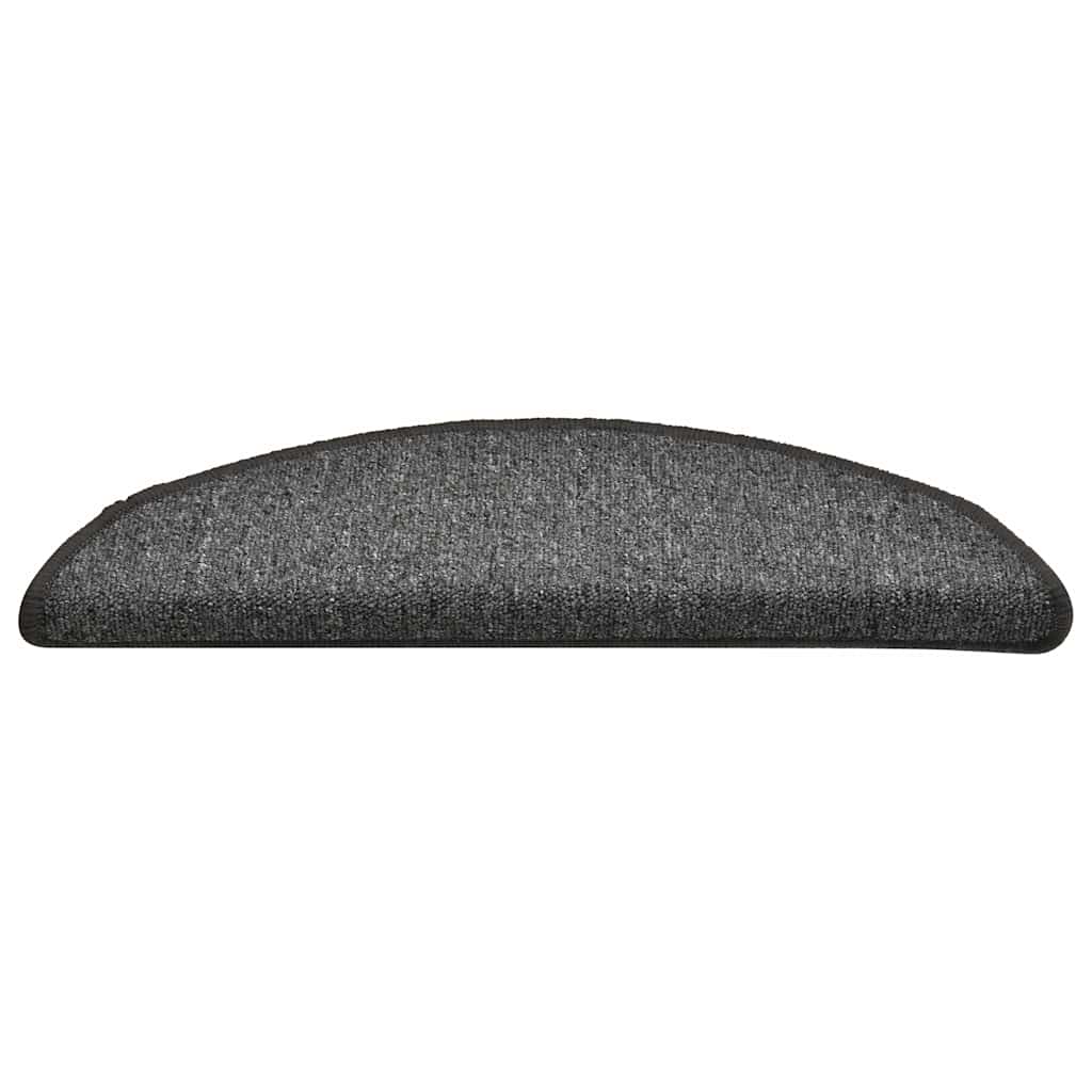 Stair Mats 30 Pcs. Dark Grey 56X17X3 Cm