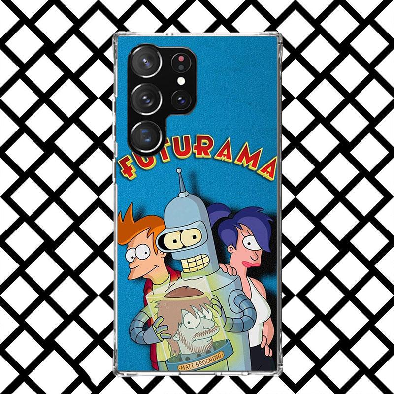 Cartoon F-Futuramas Phone Case for Samsung Galaxy S26 S25 Edge S24 S23 Ultra S22 Plus S21 FE S20 + Soft Cover Print Fundas Galax