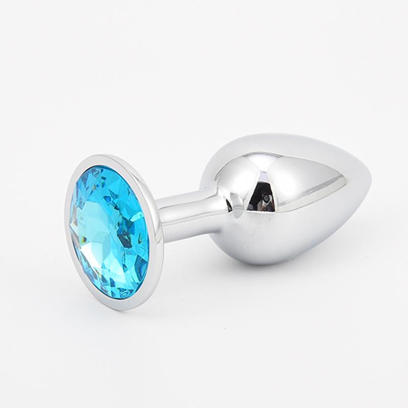 Anal Plug 3 Sizes Colored Crystal Stainless Steel Butt Plug For Women Stimulator Anal Sex Toys For Couples Prostate Massager