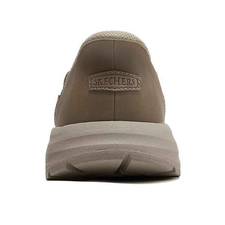 Skechers Slip-Ins Fashion Versatile Durable Lightweight Low-Top Casual Shoes Men sneaker Gray Brown 205370-TPE
