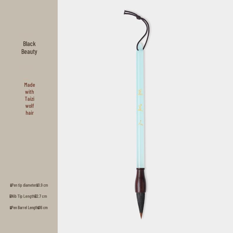 Professional Mixed Bristle Brush Pen Set (Wolf & Purple Hair) for Calligraphy, Painting, and Practice Writing