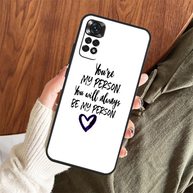 Anatomía de Grey Eres mi persona Funda Para Xiaomi Redmi Note 14 Pro 13 12 11 10 15 Pro Plus Redmi 13 C 15 10C 12C 14C 15C Cubierta