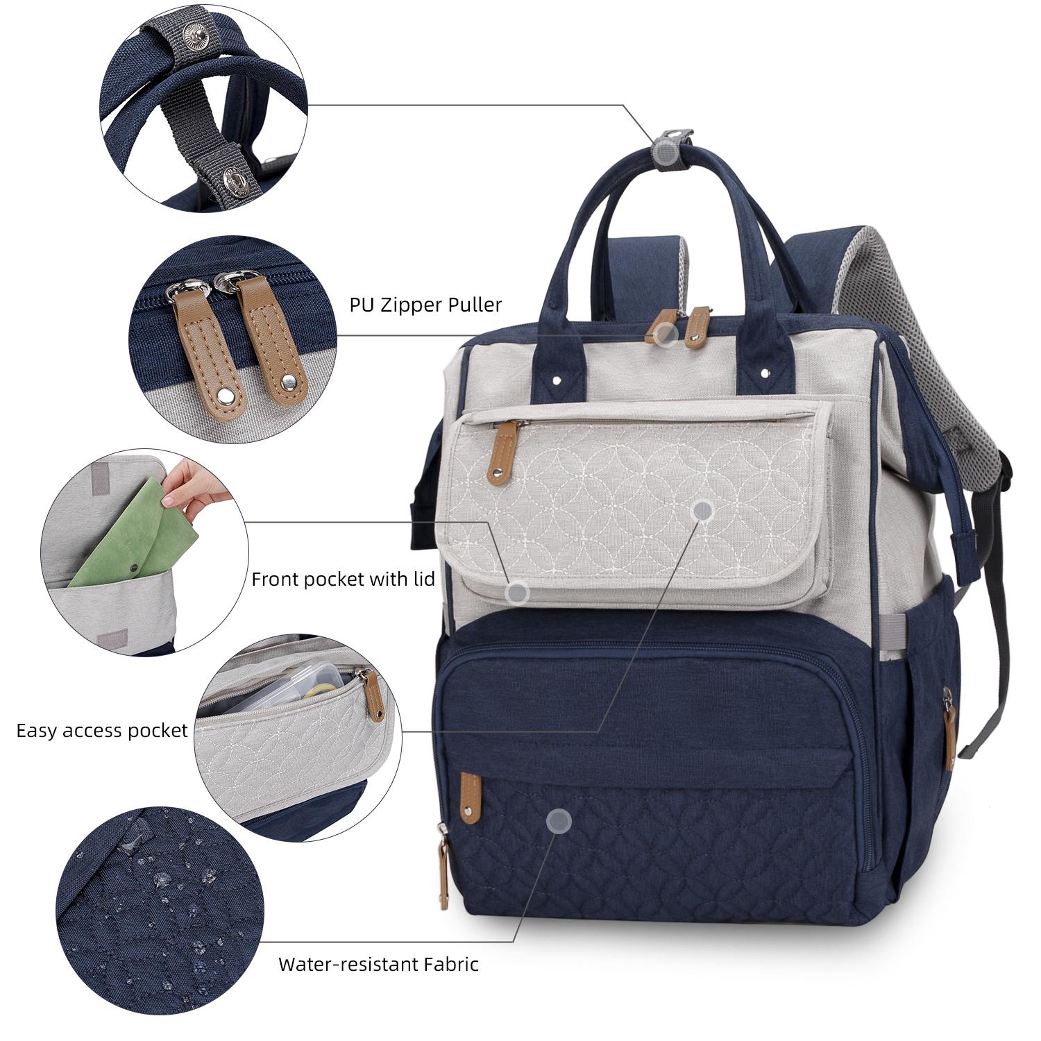 

2022 изготовленная на заказ минималистичная функциональная дорожная сумка-тоут для мамы подгузник для ребенка